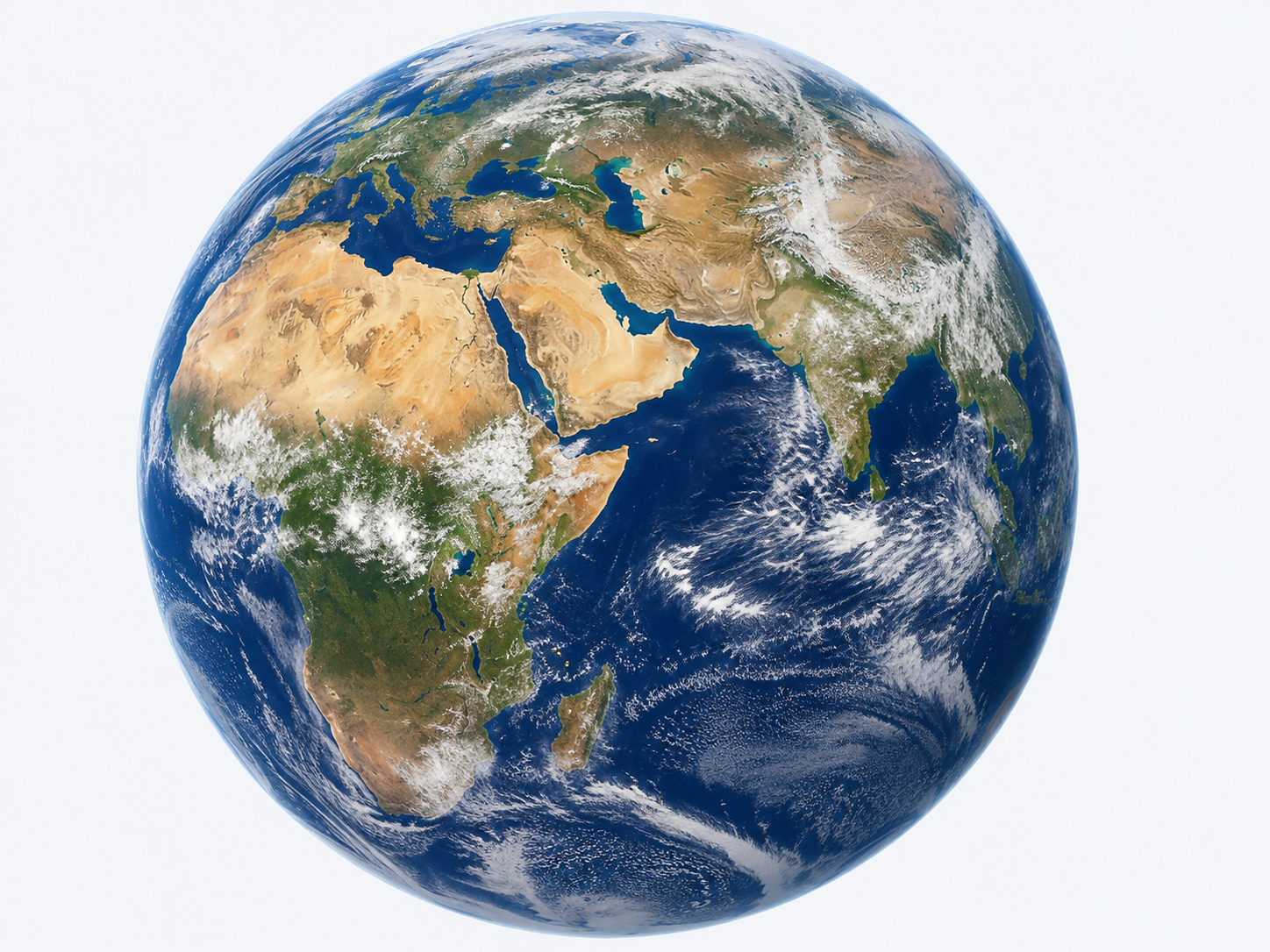 La planète Terre vue depuis l'espace, illustrant notre planète soumise aux phénomènes géologiques comme les séismes.